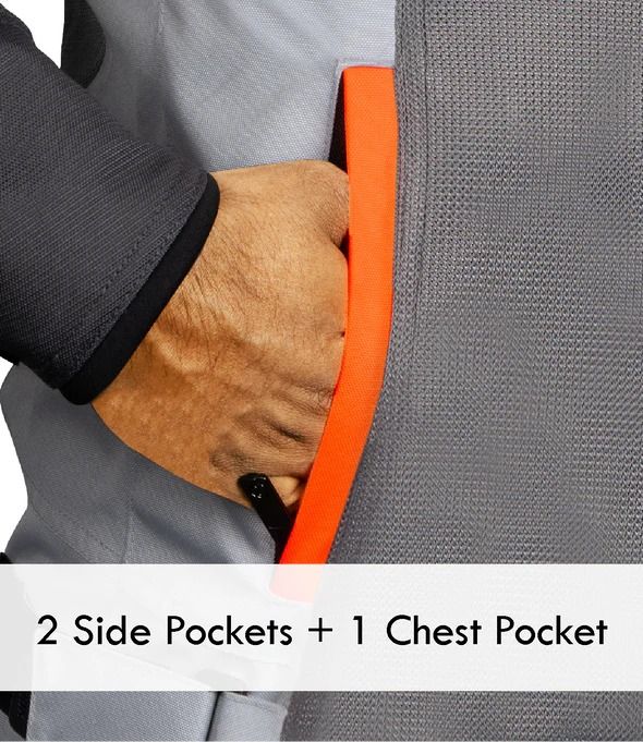 RYNOX AIR GT 4 JACKET - Grey Hi-Viz Orange
